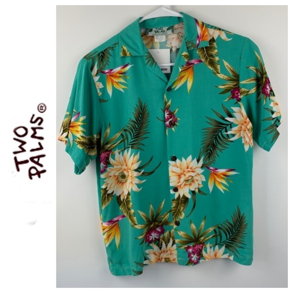Two Palms Other - NWT Two Palms Kids Hawaiian Shirt Green 12